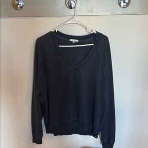 Z Supply Navy V-Neck Sweatshirt